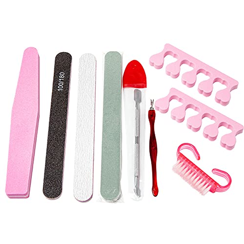 Elehui 8 Stücke Nagelfeile Set Professionelle Maniküre und Pediküre Set Polierfeile Fingernägel für Zuhause und… – Bild 6