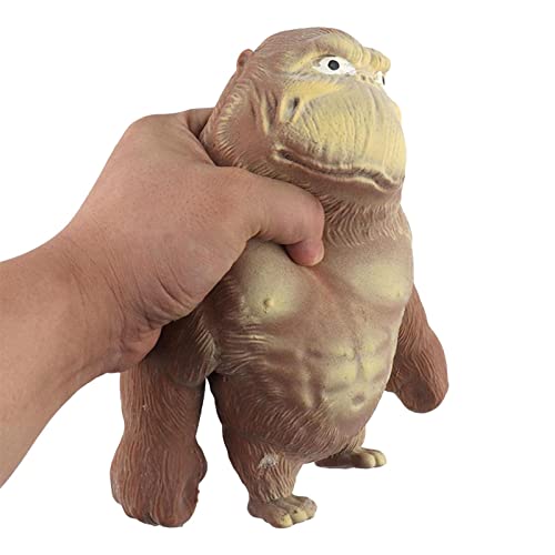 Squishy Monkey Stretchy Toys | Latex Splat Monkey Soft Sensory Toy For Stress Relief | Realistic Stretch Gorilla Figure Gifts For Kids, Boys, Girls