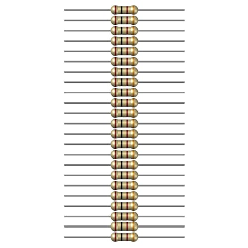 Image of 100 Ohm Resistor 1 /4W 5% Tolerance, Pack of 100 (100 Ohm)