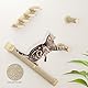 YITAHOME 7PCS Kletterwand Katzen, Katzen-Wandmöbel aus Holz, Katzen-Kletterbaum mit 3 Kratzbäumen/4 Stufen, Katzentreppe/Hängematte/Katzenbett, Katzenbaum zur Wandmontage mit 4 Plattformen