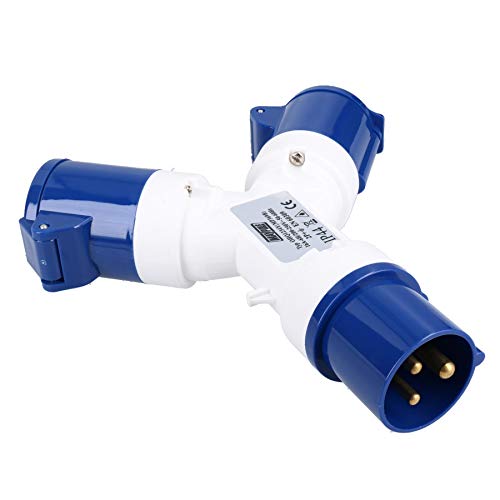 AB Tools Y Splitter 2 Way Adaptor 230V Mains Site Socket Lead Caravan Generator Boat
