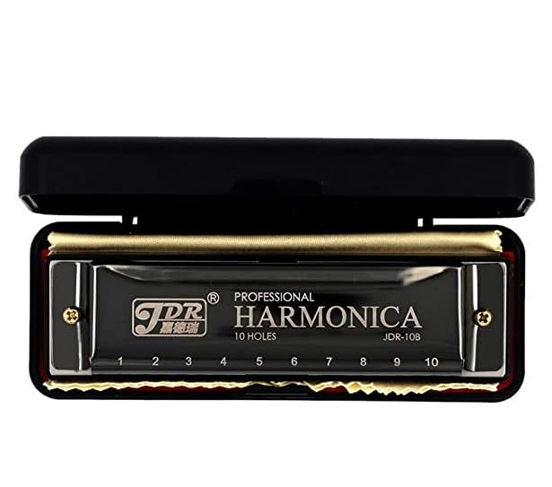 Image of KETOSTICS JDR MOUTH ORGAN /HARMONICA 10 HOLES (KEY OF C) SILVER FOR MUSIC LOVERS