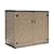 HOMSPARK Storage Shed Weather Resistance, Multi-Purpose Outdoor Storage Cabinet for Backyards and Patios, Horizontal Storage Shed for Lawnmower, Patio Accessories (Coffee, X Large - 48 cu.ft)