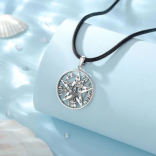 Pendentif Pentagramme en Argent 925, un collier mystique d'exception - 3
