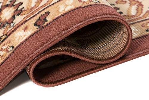 Tappeto Orientale Salotto a Pelo Corto Marrone 140...