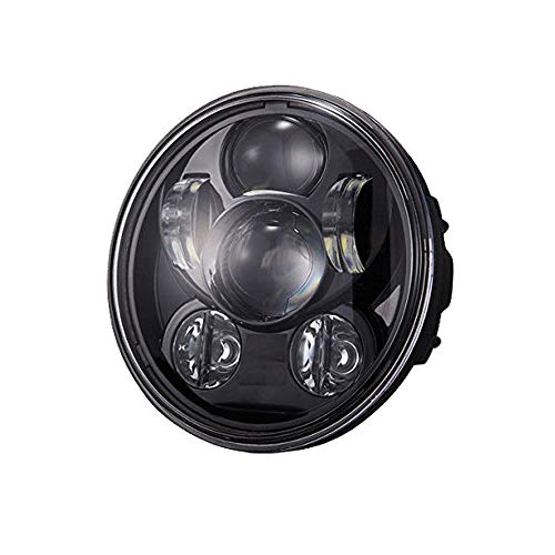 Funlove 5-3/4 5.75 Inch 45W Round Projector LED Headlight DOT for Harley Davidson