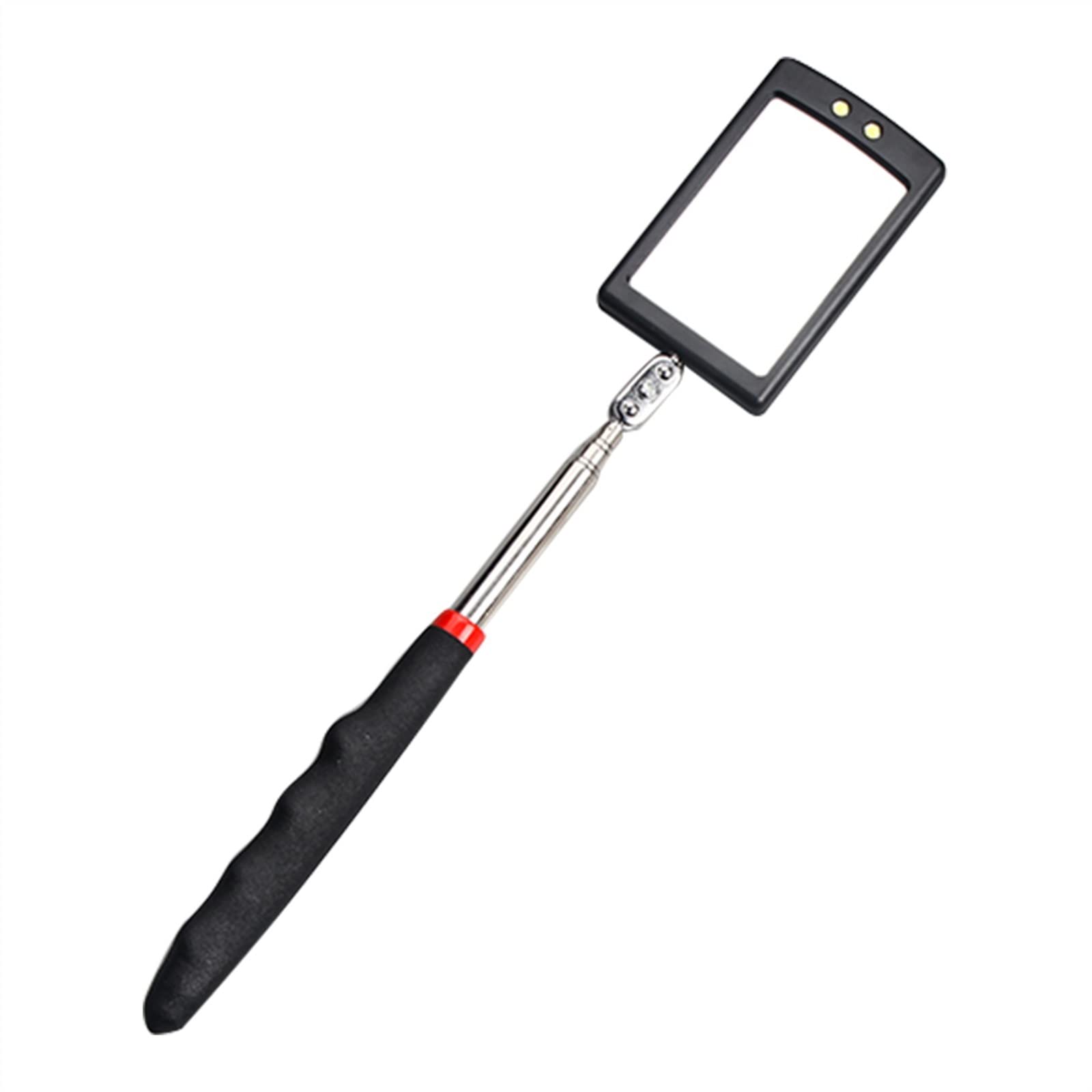 YNIYUJKL Telescoping Inspection Mirrors Car Led Inspection Mirror 360 Degrees Rotating Telescopic Inspection Mirror Engine Chassis Inspection Mirror With Led Light,64Mm With,64mm With Light