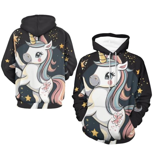Sweatshirt licorne pullover à capuche taille S idée cadeau originale - 7