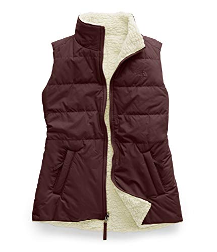 The North Face Women's Merriewood Reversible Vest, Deep Garnet Red/Vintage White, Large