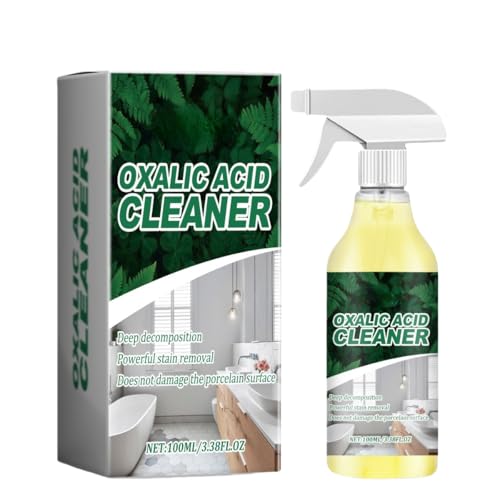 Nettoyant WC haute efficacité à l'acide oxalique, spray nettoyant à l'acide oxalique, convient aux sols, carrelages et plans de travail de salle de bain. Sans rinçage.