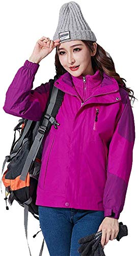 Veste de ski imperméable femme contre le froid et le vent de montagne