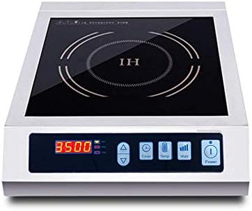 LKZAIY 3500W / 220v Induction Cooktop Portable Commercial Induction Cooker Stove Electric Countertop Burner Hot Plate for Cooking with Digital Display Panel & Touch Button (Single Burner)
