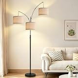 Nintiue 3 Lights Arc Floor Lamp