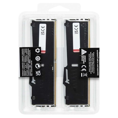 Image of Kingston Fury Beast Black RGB XMP 16GB 6000MT /s DDR5 CL30 DIMM Desktop Gaming Memory Kit of 2 - KF560C30BBAK2-16