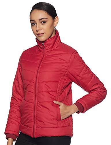 Image of Qube Fort Collins Women's Regular-Length Bomber Jacket - Comfortable, Stylish Casual Outerwear for Winte