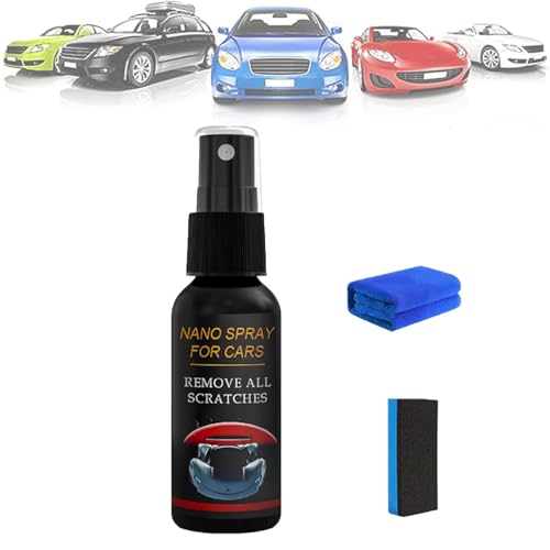 Nurafixauto Spray Kratzer Entfernen Nurafixkratzerentferner Nano Spray Auto Kratzer Entfernen for Cars Remove All Scratches Scratch Remover Auto-Beschichtungs-Sprays für Glanz & Schutz (1pcs)