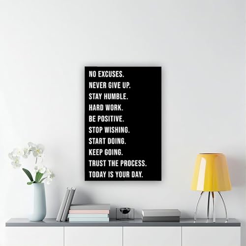 Poster sur toile motivation et citations décoration de bureau - 6