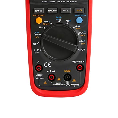Image of UNI-T True RMS Digital Multimeter UT139S, Auto /Manual Range 6000 Counts NCV LPF /LoZ (ACV) Analog Bar Bandwidth Measures AC DC Voltage AC DC Current Resistance Capacitance Frequency Temperature Duty Cy