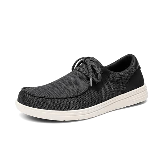 Bruno Marc Mocasines Hombre Transpirables Zapatos Verano sin Cordones Ligeros con Suela Antideslizante Loafers con Plantilla Extraíble,Size 42,Negro,SBSP26003M