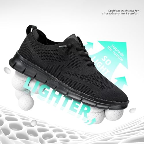 Image of Men's Oxfords Business Shoes Fashion Mesh Casual Dress Walking Sneakers Comfortable Lightweight Soft Sole