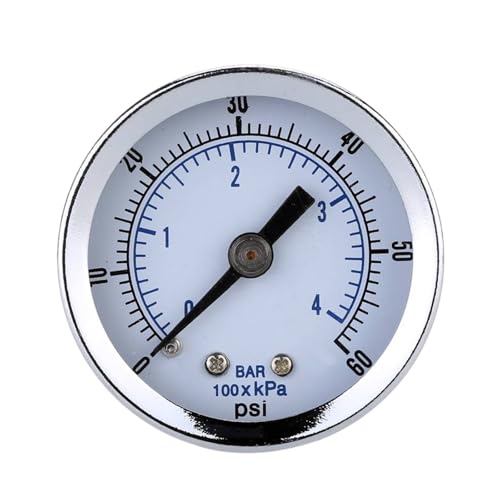 庭のホース散水メーター 40mm 0-60psi 1/8インチ NPT 油圧真空空気圧計 マノメーターテスター