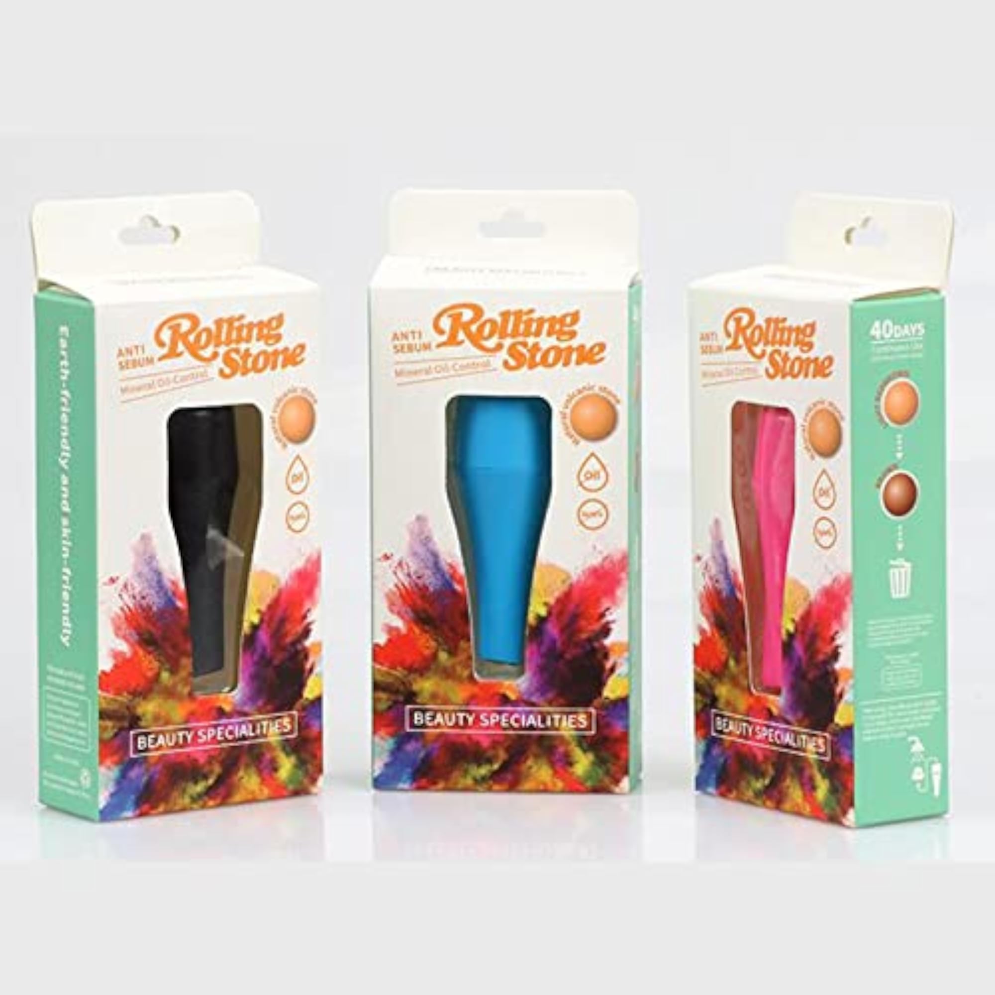 Volcanic Stone Face Roller Reusable Tool, Pink