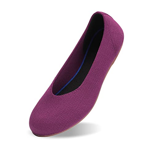 Image of Women's Ballet Flat Dressy Casual Knit Shoes Round Toe Women Mesh Flats