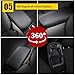 AOMSAZTO Center Console Armrest Cover for 2016-2021 Hyundai Tucson Leather Black