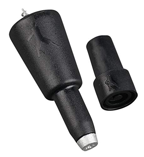 Combi Spike Garnitur mit Gummipuffer für Wanderstock, Stockspitze (26mm)