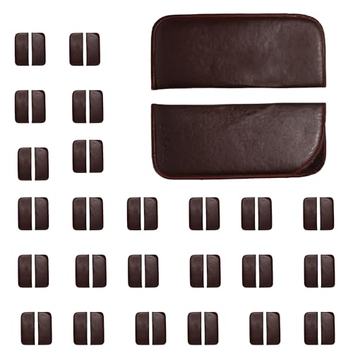 Image of Calabria Mens Slim Half-Clip Case in Black or Brown (Brown (No-Clip)) - 50PACK
