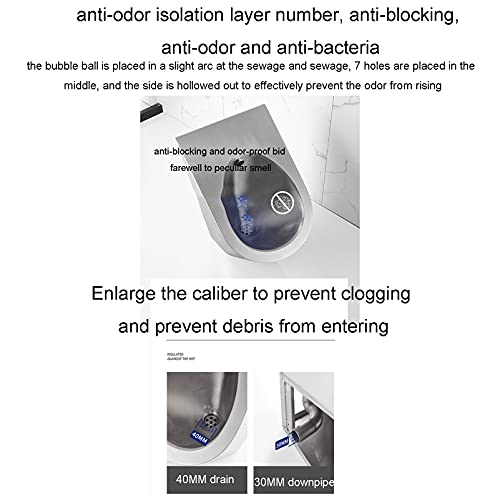 Orinatoio de acero inoxidable 304 con sensores integrados y drenaje eficiente para baños públicos y residenciales miniatura 6