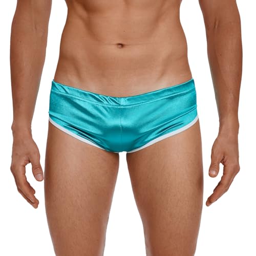 Kswzd Men's Underwear Boxer Trunks Sexy Low Rise Fashion Sports Style Hot Pants Green XL