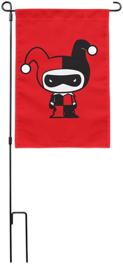 Harley Quinn Cute Chibi Character Garden Yard Flag
