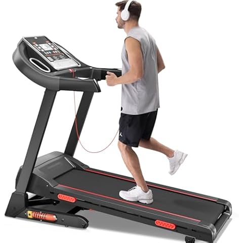 UMAY Foldable Treadmill with Auto Incline, Quiet Treadmills for Home, 12 Preset Programs, 3.0 HP, 9 MPH, 300lbs Capacity Cover