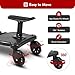 Universal Stroller Board with Seat – 2-in-1 Stroller Ride-On Board for Toddler, Removable Seat, Adjustable Attachment for Most Strollers