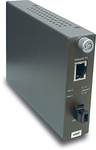 TRENDnet 100Base-TX to 100Base-FX Multi Mode MT-RJ Fiber Media Converter (2 Km /1.2 Miles), Multimode Fiber, Fiber to Ethernet Converter, RJ-45, MT-RJ Type Connector, Lifetime Protection, TFC-110MM