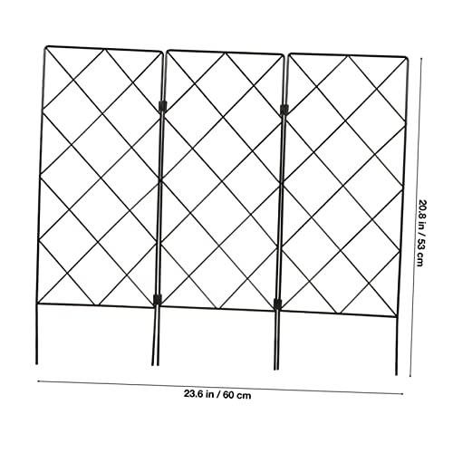 Support plante grimpante VICASKY pliable en fer noir installation rapide - 8