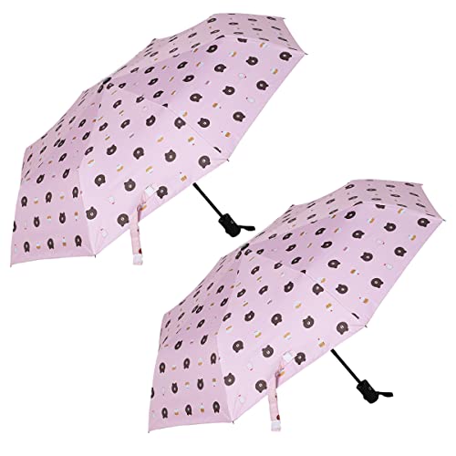 Image of KEKEMI 3 Fold Automatic Sun & Rain Umbrella for Men & Women (Pack of 2)