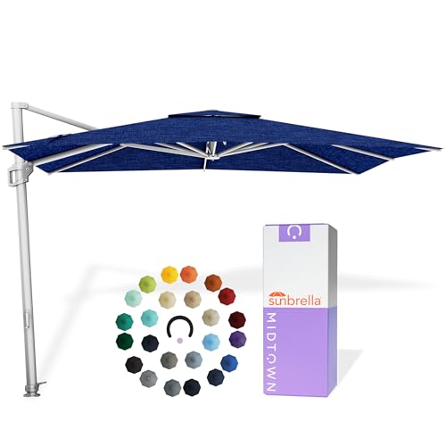 Image of Midtown Umbrellas Grande Square - 9 x 9 Ft Cantilever Umbrella
