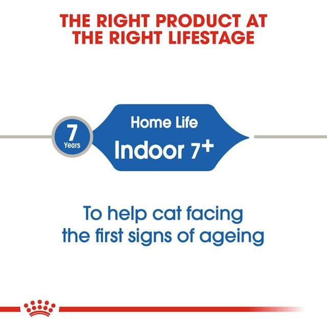 ROYAL CANIN Indoor 7+ | Doppelpack | 2 x 400 g | Alleinfuttermittel speziell für ältere Katzen die im Haus Leben | Kann die Nieren- und Harnwegsfunktion unterstützen
