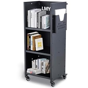 Lmyygoo LMYYGOO Bibliothekswagen Schwarz 90,7 kg