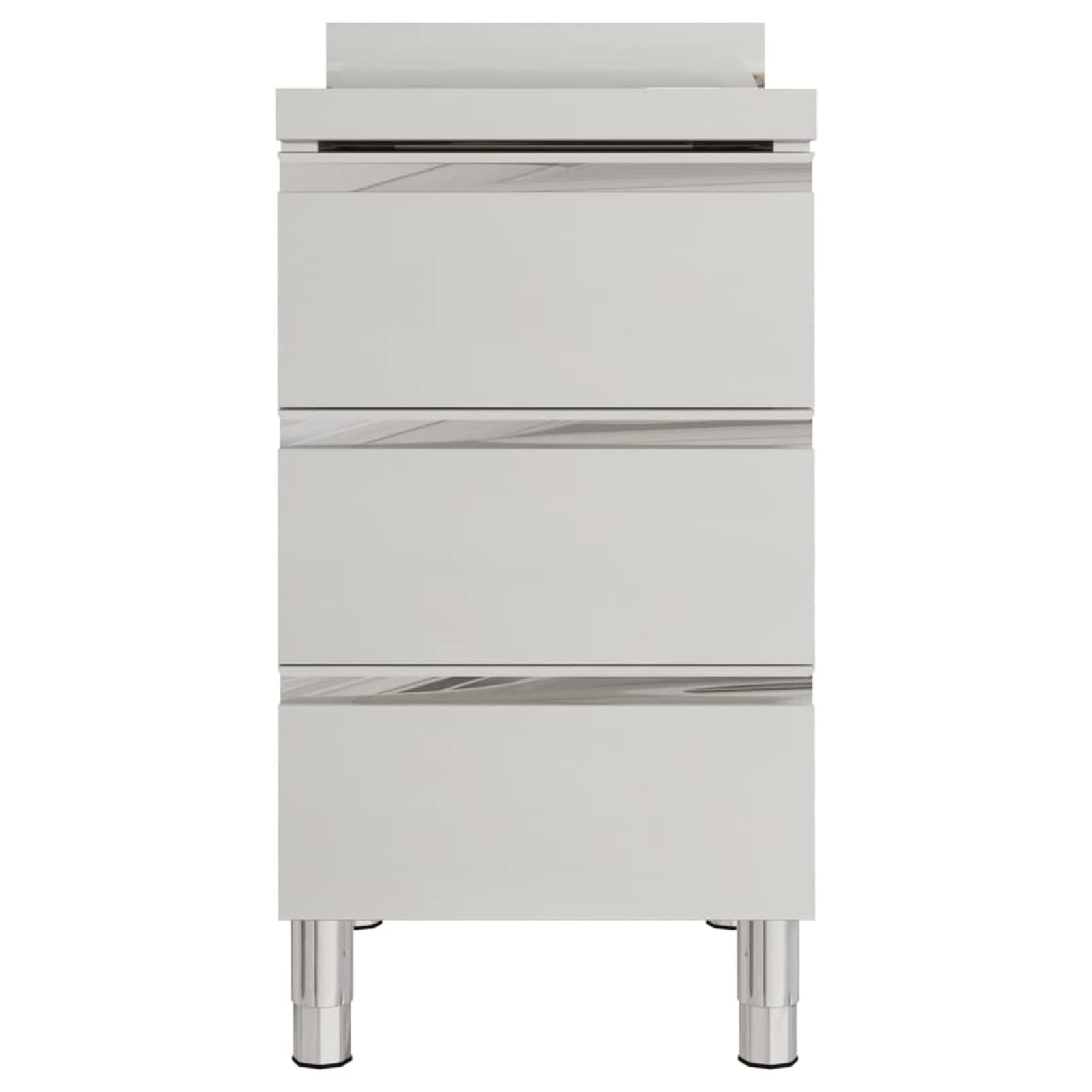 Gastro-Küchenschränke mit 3 Schubladen 2 STK. Edelstahl, Edelstahl Arbeitsschrank, Arbeitstisch, Edelstahl Schrank, Pizzatisch, Grillschrank Outdoor