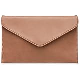 klassisch elegante Briefumschlag Clutch Tasche mit Handschlaufe und Schultergurt
