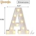 Pooqla LED Marquee Letter Lights Sign, Light Up Alphabet Letter for Home Party Wedding Decoration A