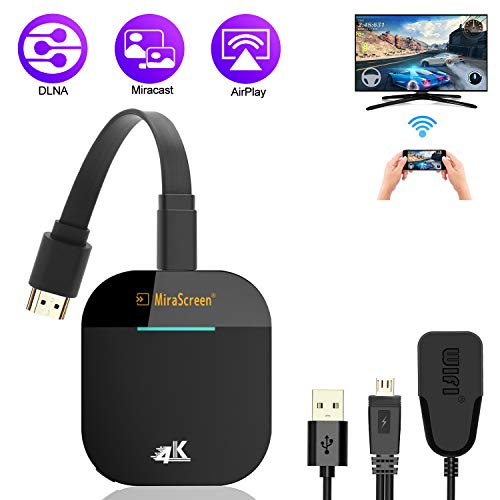 WiFi Display Dongle, FayTun 4K Wireless HDMI Display Adapter, Dual-Band 5G WiFi Wireless