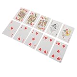 TOYANDONA Braille Pokerkarten Für Sehbehinderte Mit Großgedruckter Schrift Handliche Größe Taktile Braille Schrift Barrierefrei Für Blinde Erwachsene Und Kinder Zum Spielen Und Lernen