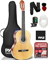 DESIGNED FOR LEFT-HANDED PLAYERS: Specially constructed for left-handed guitarists, this ¾ size acoustic guitar features a reversed design, making it perfect for lefty beginners. Ideal for new musicians learning how to play guitar with ease. SOFT NYL...