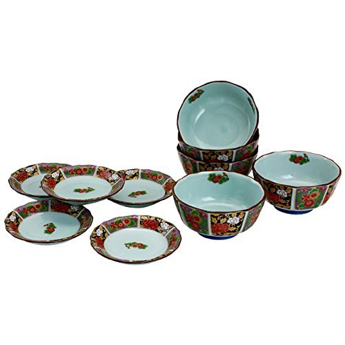 Amazon.co.jp: 食器セット : 雅 皿鉢 セット Japanese Bowl x5pcs and