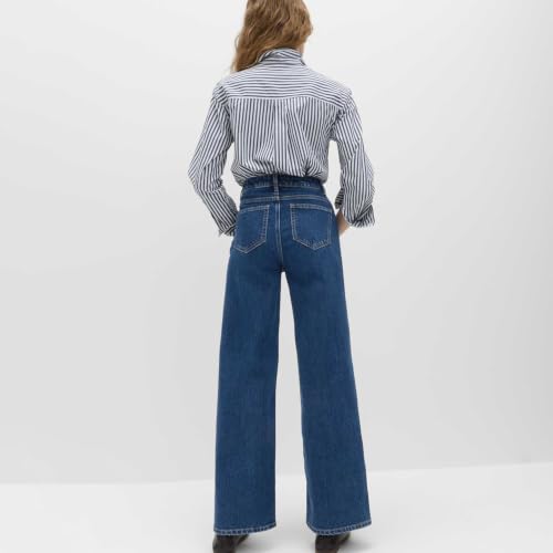 Image of Marks & Spencer Wide Leg High Waisted Jeans