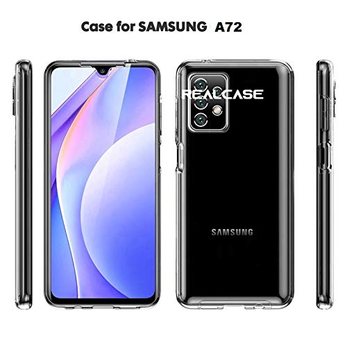 Image of REALCASE Samsung A72 4G / 5G Back Cover Case | Crystal Clear Transparent TPU Bumper | Back Cover Case for Samsung Galaxy A72 5G